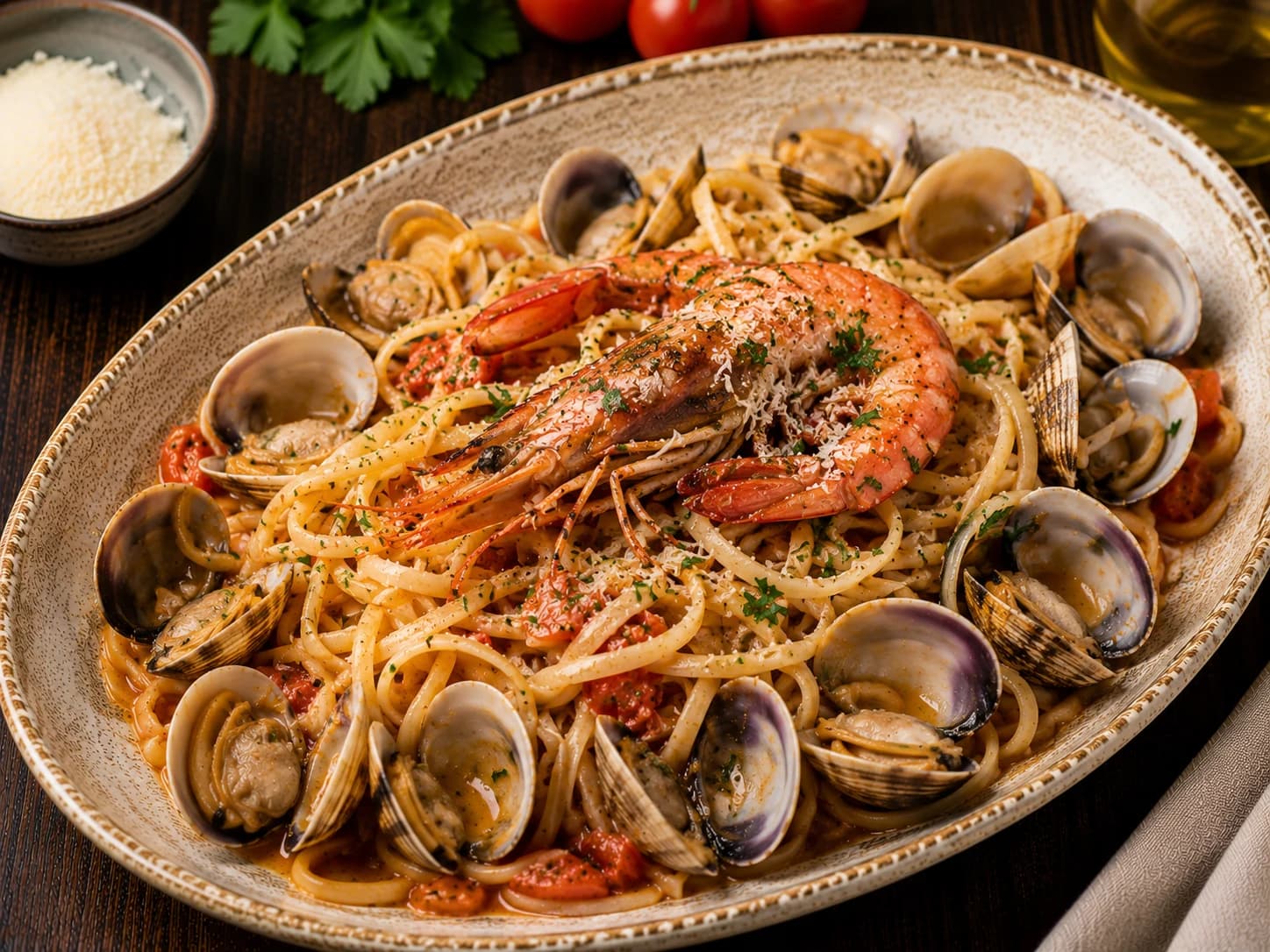 Un regard sur le four à bois — La Trattoria da Tonino